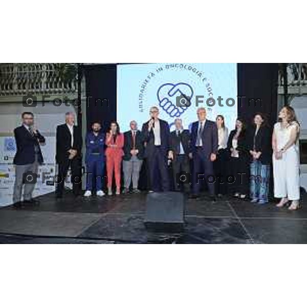 Tiziano Manzoni/LaPresse 13-6 2025 Italia Cronaca BergamoSolidarieta Oncologia Sociale SOS D\'Alessio Andrea cena annuale