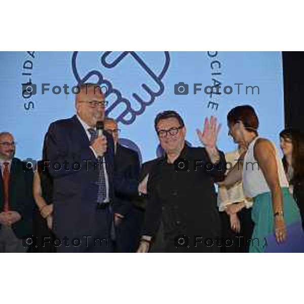 Tiziano Manzoni/LaPresse 13-6 2025 Italia Cronaca BergamoSolidarieta Oncologia Sociale SOS D\'Alessio Andrea cena annuale