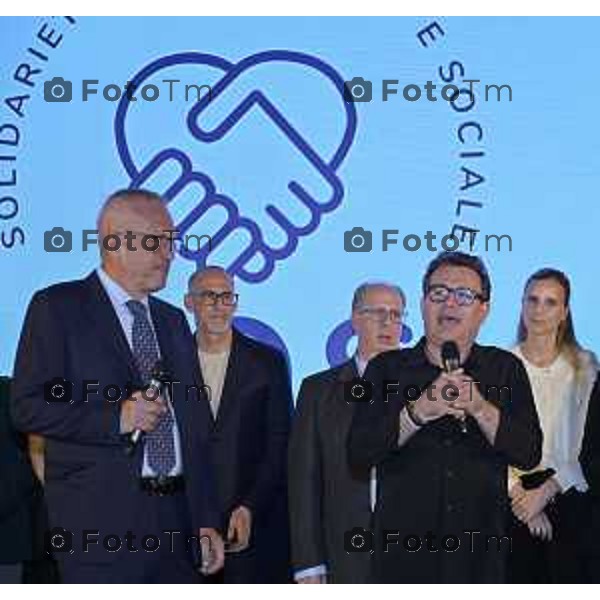 Tiziano Manzoni/LaPresse 13-6 2025 Italia Cronaca BergamoSolidarieta Oncologia Sociale SOS D\'Alessio Andrea cena annuale