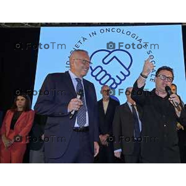 Tiziano Manzoni/LaPresse 13-6 2025 Italia Cronaca BergamoSolidarieta Oncologia Sociale SOS D\'Alessio Andrea cena annuale