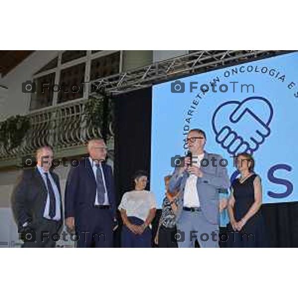 Tiziano Manzoni/LaPresse 13-6 2025 Italia Cronaca BergamoSolidarieta Oncologia Sociale SOS D\'Alessio Andrea cena annuale