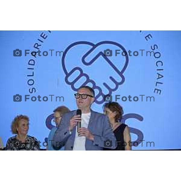 Tiziano Manzoni/LaPresse 13-6 2025 Italia Cronaca BergamoSolidarieta Oncologia Sociale SOS D\'Alessio Andrea cena annuale