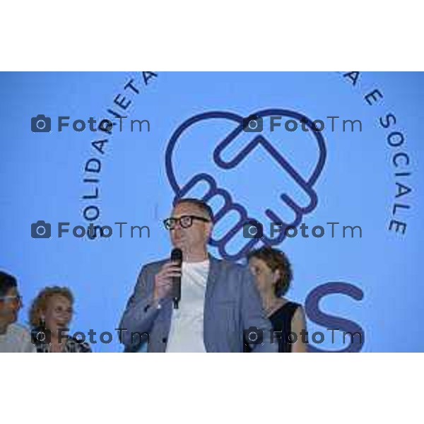 Tiziano Manzoni/LaPresse 13-6 2025 Italia Cronaca BergamoSolidarieta Oncologia Sociale SOS D\'Alessio Andrea cena annuale
