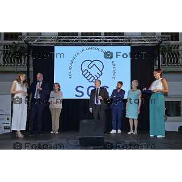 Tiziano Manzoni/LaPresse 13-6 2025 Italia Cronaca BergamoSolidarieta Oncologia Sociale SOS D\'Alessio Andrea cena annuale