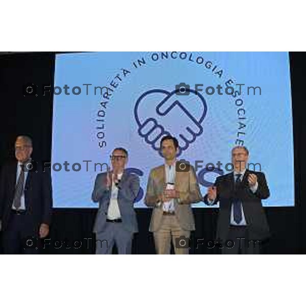 Tiziano Manzoni/LaPresse 13-6 2025 Italia Cronaca BergamoSolidarieta Oncologia Sociale SOS D\'Alessio Andrea cena annuale