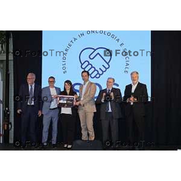 Tiziano Manzoni/LaPresse 13-6 2025 Italia Cronaca BergamoSolidarieta Oncologia Sociale SOS D\'Alessio Andrea cena annuale
