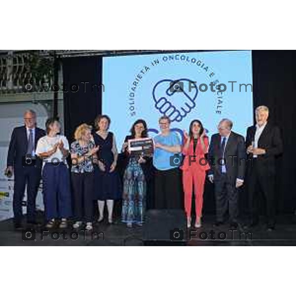Tiziano Manzoni/LaPresse 13-6 2025 Italia Cronaca BergamoSolidarieta Oncologia Sociale SOS D\'Alessio Andrea cena annuale
