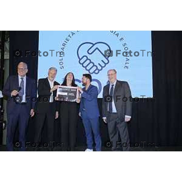 Tiziano Manzoni/LaPresse 13-6 2025 Italia Cronaca BergamoSolidarieta Oncologia Sociale SOS D\'Alessio Andrea cena annuale