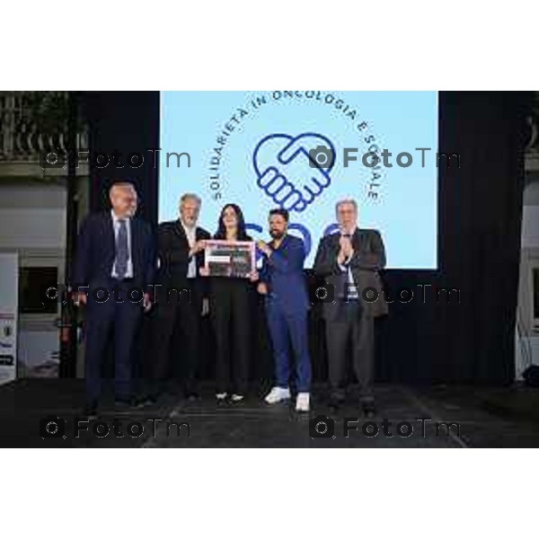 Tiziano Manzoni/LaPresse 13-6 2025 Italia Cronaca BergamoSolidarieta Oncologia Sociale SOS D\'Alessio Andrea cena annuale