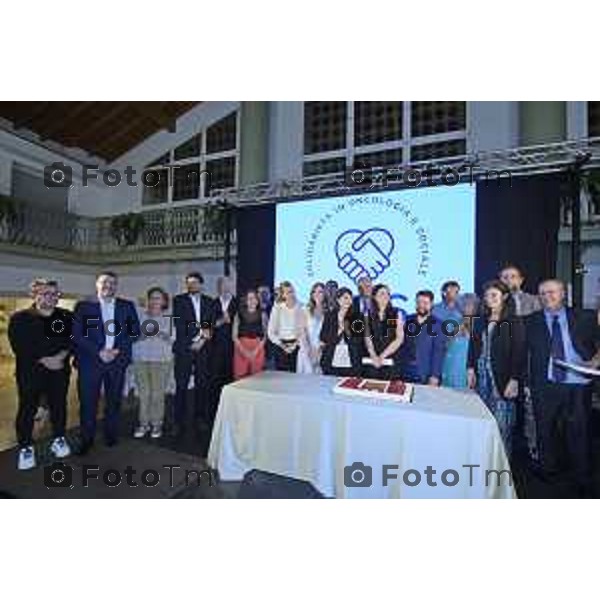 Tiziano Manzoni/LaPresse 13-6 2025 Italia Cronaca BergamoSolidarieta Oncologia Sociale SOS D\'Alessio Andrea cena annuale