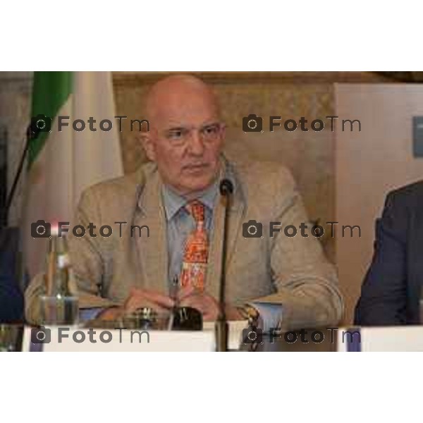 Tiziano Manzoni/LaPresse 18-6- 2025 Italia Cronaca BergamoInail inaugurazione della nuova sede A Treviglio Carlo Ottaviani - Sovrintendente sanitario regionale Inail Lombardia