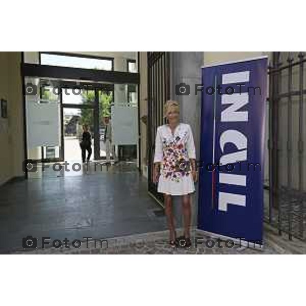 Tiziano Manzoni/LaPresse 18-6- 2025 Italia Cronaca BergamoInail inaugurazione della nuova sede A Treviglio Alessandra Lanza - Direttore regionale Inail Lombardia