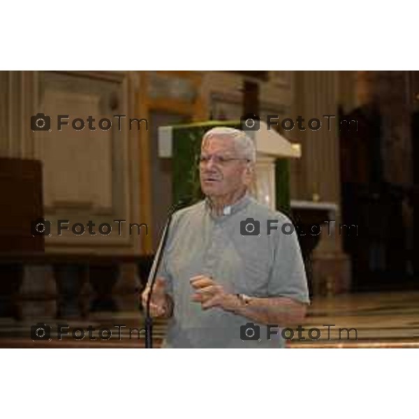 Tiziano Manzoni/LaPresse 18-6- 2025 Italia Cronaca Treviglio Visita del Vescovo Beschi al museo con mons. Norberto Donghi Treviglio Visita del Vescovo Beschi al museo con mons. Norberto Donghi Don Zaccaria Bonalumi dalla martesana