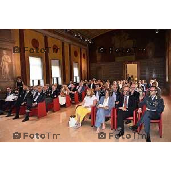 Tiziano Manzoni/LaPresse 18-6- 2025 Italia Cronaca Bergamo Bergamo la rassegna promossa da Fondazione Banca Popolare di Bergamo con Intesa Sanpaolo. ‘Prendersi cura. Nuovi bisogni, nuove risposte’. con don Roberto Trussardi Direttore Caritas Bergamasca, Giovanna Ricuperati Presidente Confindustria Bergamo, Francesco Locati Direttore Generale ASST Papa Giovanni XXIII di Bergamo