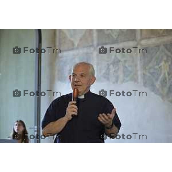 Tiziano Manzoni/LaPresse 20-6- 2025 Italia Cronaca Bergamo Presentazione restauro Aula Picta - , Città Alta