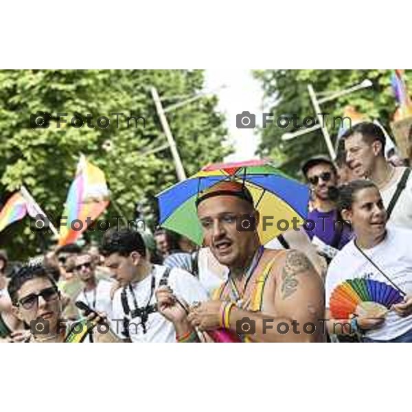 Tiziano Manzoni/LaPresse 21-6- 2025 Italia Cronaca BergamoBergamo sflatagay pride per diritti LGBT 2025