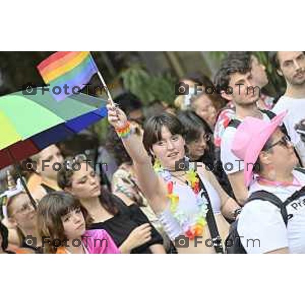 Tiziano Manzoni/LaPresse 21-6- 2025 Italia Cronaca BergamoBergamo sflatagay pride per diritti LGBT 2025