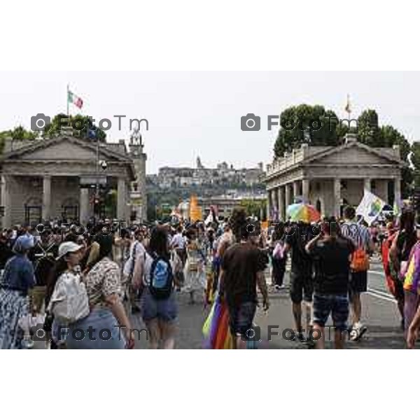 Tiziano Manzoni/LaPresse 21-6- 2025 Italia Cronaca BergamoBergamo sflatagay pride per diritti LGBT 2025