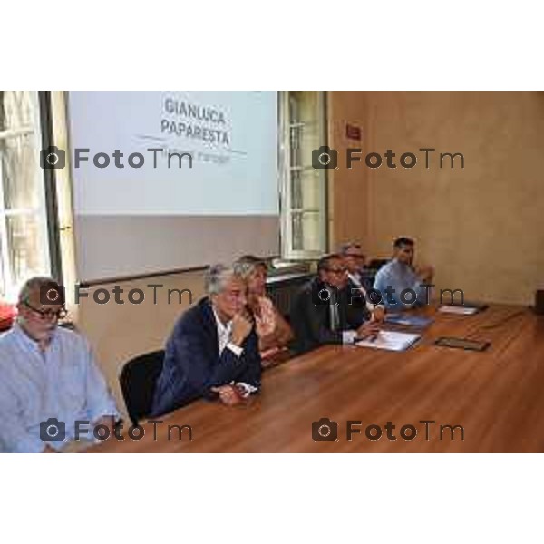 Tiziano Manzoni/LaPresse 23-6- 2025 Italia Cronaca Bergamo Presentazione nuova società Blu Basket