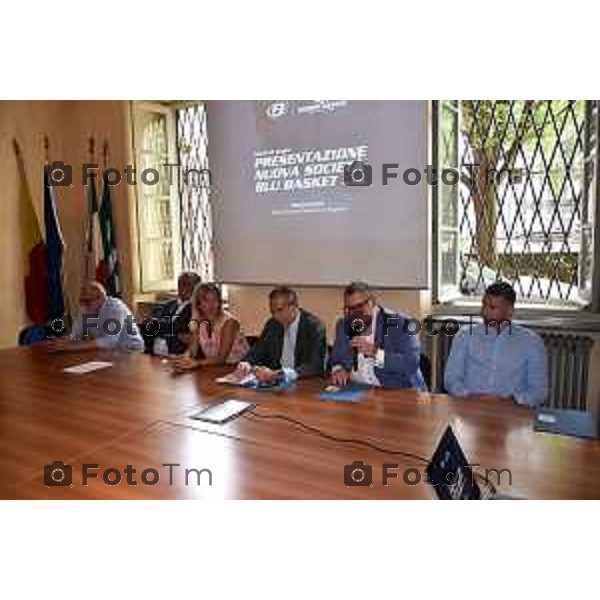 Tiziano Manzoni/LaPresse 23-6- 2025 Italia Cronaca Bergamo Presentazione nuova società Blu Basket