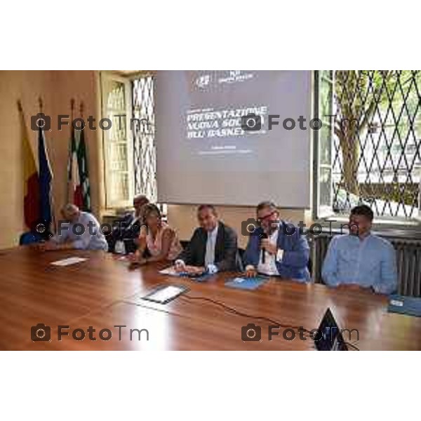 Tiziano Manzoni/LaPresse 23-6- 2025 Italia Cronaca Bergamo Presentazione nuova società Blu Basket