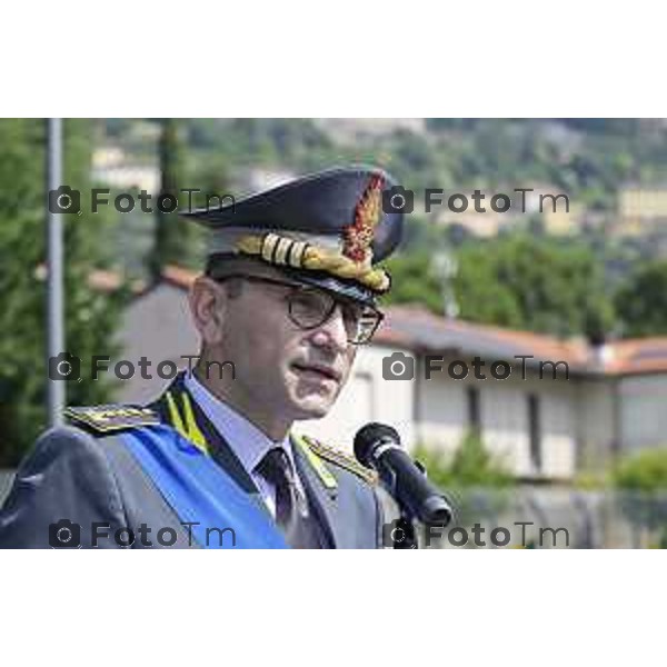 Tiziano Manzoni/LaPresse 24-6- 2025 Italia Cronaca BergamoBergamo Guardia di Finanza ha celebrato il 251° anniversario della fondazione del Corpo. Colonnello Giovanni Fontana della Guardia di Finanza