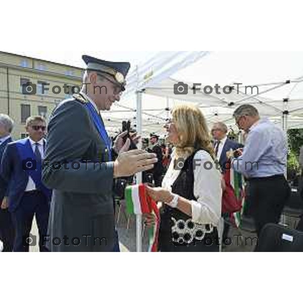 Tiziano Manzoni/LaPresse 24-6- 2025 Italia Cronaca BergamoBergamo Guardia di Finanza ha celebrato il 251° anniversario della fondazione del Corpo. Colonnello Giovanni Fontana della Guardia di Finanza