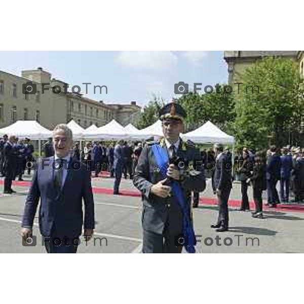 Tiziano Manzoni/LaPresse 24-6- 2025 Italia Cronaca BergamoBergamo Guardia di Finanza ha celebrato il 251° anniversario della fondazione del Corpo. Colonnello Giovanni Fontana della Guardia di Finanza