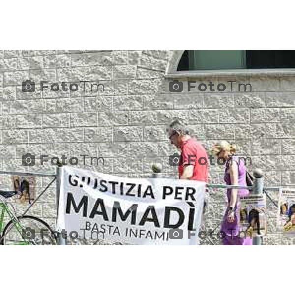 Tiziano Manzoni/LaPresse 26-6- 2025 Italia Cronaca Bergamo Delitto di via Tiraboschi, Mamadi prima udienza il processo per Sadate Djiram, il 28enne originario del Togo