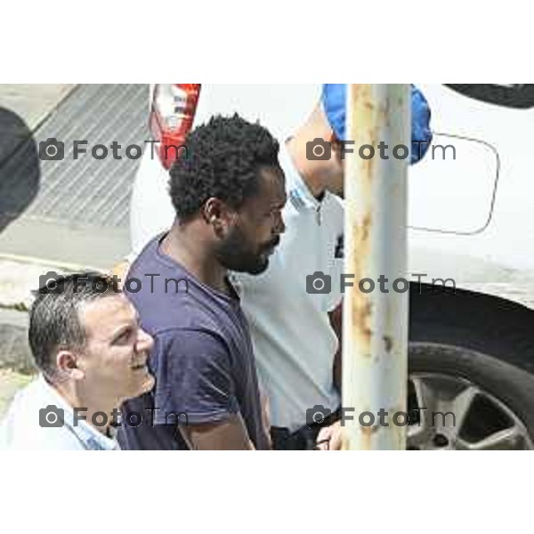 Tiziano Manzoni/LaPresse 26-6- 2025 Italia Cronaca Bergamo Delitto di via Tiraboschi, Mamadi prima udienza il processo per Sadate Djiram, il 28enne originario del Togo