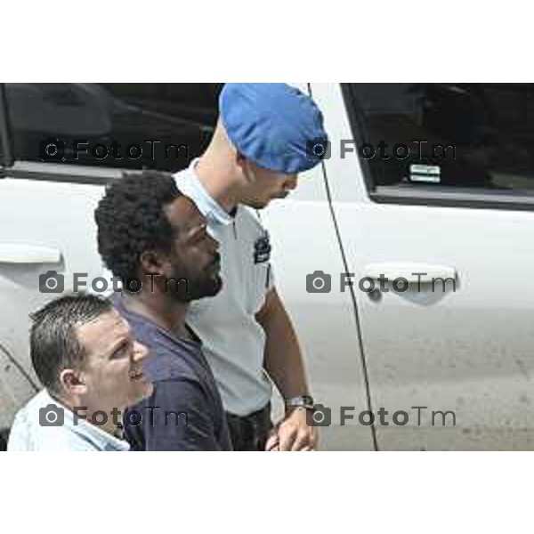 Tiziano Manzoni/LaPresse 26-6- 2025 Italia Cronaca Bergamo Delitto di via Tiraboschi, Mamadi prima udienza il processo per Sadate Djiram, il 28enne originario del Togo