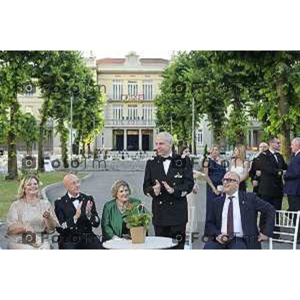 Tiziano Manzoni/LaPresse 27 giugno 2025 Italia Cronaca Bergamo Festa del Mak π 100 degli Allievi Ufficiali del 123° Corso «Monte Sperone IV» e del 22° Corso «Centauro II» - Accademia della Guardia di Finanza - Bergamo,