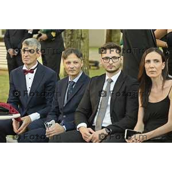 Tiziano Manzoni/LaPresse 27 giugno 2025 Italia Cronaca Bergamo Festa del Mak π 100 degli Allievi Ufficiali del 123° Corso «Monte Sperone IV» e del 22° Corso «Centauro II» - Accademia della Guardia di Finanza - Bergamo,