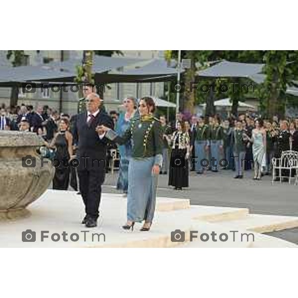 Tiziano Manzoni/LaPresse 27 giugno 2025 Italia Cronaca Bergamo Festa del Mak π 100 degli Allievi Ufficiali del 123° Corso «Monte Sperone IV» e del 22° Corso «Centauro II» - Accademia della Guardia di Finanza - Bergamo,