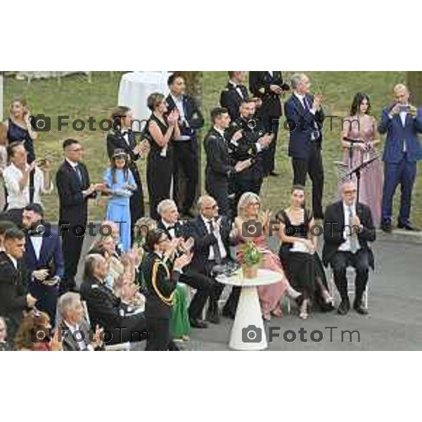 Tiziano Manzoni/LaPresse 27 giugno 2025 Italia Cronaca Bergamo Festa del Mak π 100 degli Allievi Ufficiali del 123° Corso «Monte Sperone IV» e del 22° Corso «Centauro II» - Accademia della Guardia di Finanza - Bergamo,