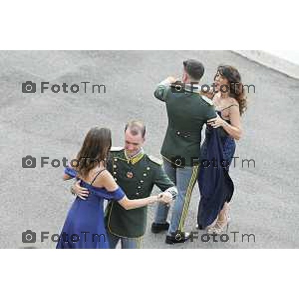 Tiziano Manzoni/LaPresse 27 giugno 2025 Italia Cronaca Bergamo Festa del Mak π 100 degli Allievi Ufficiali del 123° Corso «Monte Sperone IV» e del 22° Corso «Centauro II» - Accademia della Guardia di Finanza - Bergamo,
