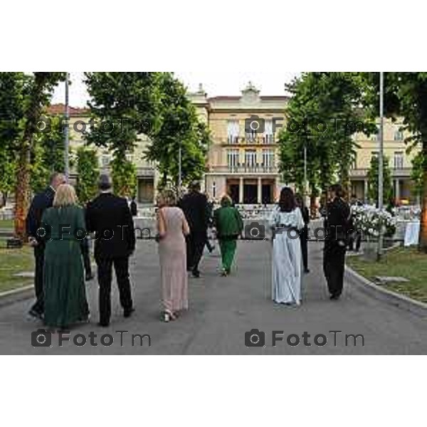 Tiziano Manzoni/LaPresse 27 giugno 2025 Italia Cronaca Bergamo Festa del Mak π 100 degli Allievi Ufficiali del 123° Corso «Monte Sperone IV» e del 22° Corso «Centauro II» - Accademia della Guardia di Finanza - Bergamo,