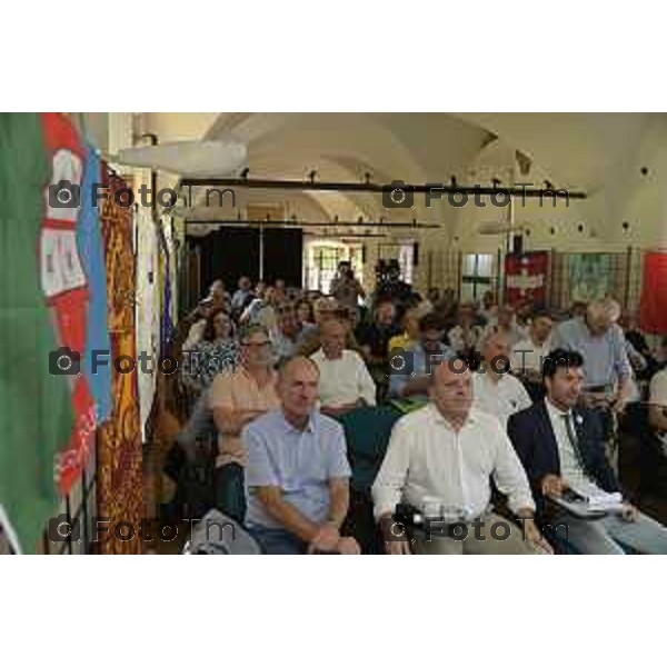 Tiziano Manzoni/LaPresse 28-6- 2025 Italia Cronaca Bergamo Congresso Partito Popolare del Nord – Autonomia e Libertà Caravaggio (Bergamo). Roberto Castelli,