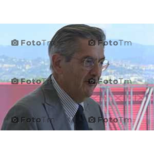 Tiziano Manzoni/LaPresse 30-6- 2025 Italia Cronaca Presidente e l’AD di A2A, Roberto Tasca e Renato Mazzoncini, presenteranno il bilancio di sostenibilità territoriale del territorio bergamasco e ne discuteranno insieme alla Sindaca, Elena Carnevali.