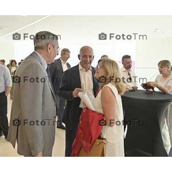 Tiziano Manzoni/LaPresse 30-6- 2025 Italia Cronaca Presidente e l’AD di A2A, Roberto Tasca e Renato Mazzoncini, presenteranno il bilancio di sostenibilità territoriale del territorio bergamasco e ne discuteranno insieme alla Sindaca, Elena Carnevali.
