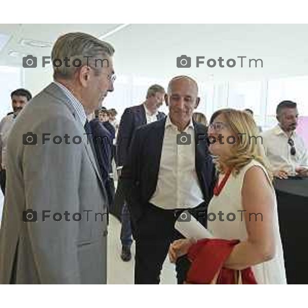 Tiziano Manzoni/LaPresse 30-6- 2025 Italia Cronaca Presidente e l’AD di A2A, Roberto Tasca e Renato Mazzoncini, presenteranno il bilancio di sostenibilità territoriale del territorio bergamasco e ne discuteranno insieme alla Sindaca, Elena Carnevali.