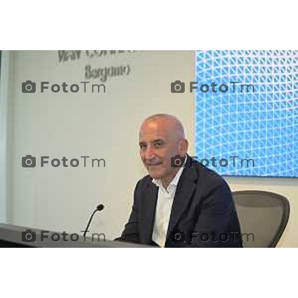 Tiziano Manzoni/LaPresse 30-6- 2025 Italia Cronaca Presidente e l’AD di A2A, Roberto Tasca e Renato Mazzoncini, presenteranno il bilancio di sostenibilità territoriale del territorio bergamasco e ne discuteranno insieme alla Sindaca, Elena Carnevali.