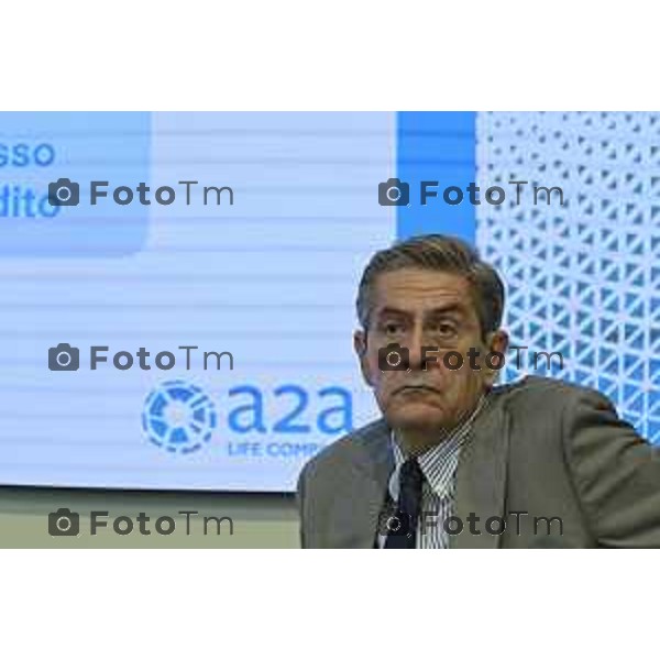 Tiziano Manzoni/LaPresse 30-6- 2025 Italia Cronaca Presidente e l’AD di A2A, Roberto Tasca e Renato Mazzoncini, presenteranno il bilancio di sostenibilità territoriale del territorio bergamasco e ne discuteranno insieme alla Sindaca, Elena Carnevali.