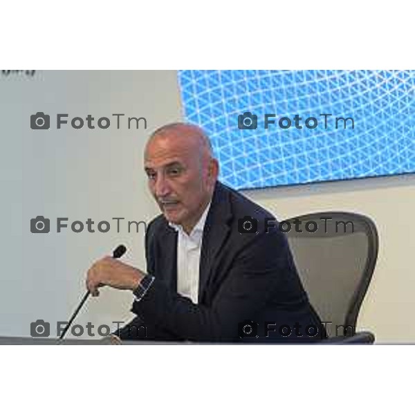 Tiziano Manzoni/LaPresse 30-6- 2025 Italia Cronaca Presidente e l’AD di A2A, Roberto Tasca e Renato Mazzoncini, presenteranno il bilancio di sostenibilità territoriale del territorio bergamasco e ne discuteranno insieme alla Sindaca, Elena Carnevali.