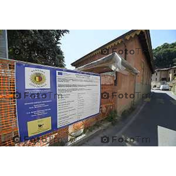 Tiziano Manzoni/LaPresse 03-07- 2025 Italia Cronaca Bergamo Cantiere via beltrami lavori per nuovo spazi servizi sociali finanziati prrn