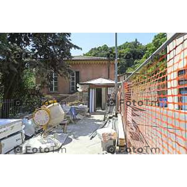 Tiziano Manzoni/LaPresse 03-07- 2025 Italia Cronaca Bergamo Cantiere via beltrami lavori per nuovo spazi servizi sociali finanziati prrn
