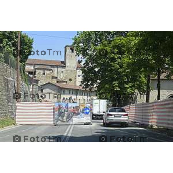 Tiziano Manzoni/LaPresse 03-07- 2025 Italia Cronaca Bergamo Cantiere via beltrami lavori per nuovo spazi servizi sociali finanziati prrn