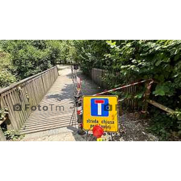 Bergamo 28-06-2025 parco della Trucca degrado e mancanza di manutenzione 