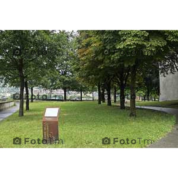 Tiziano Manzoni/LaPresse 5-7- 2025 Italia Cronaca BergamoBergamo alta parco Sant\'Agostino rotonda fara e turisti stranieri