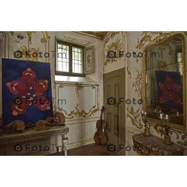 Bergamo Tour dimore e Design storiche i saloni arredati dagli artisti: Nella foto Palazzo Terzi con le opere delle artiste Paola Navone e Rosa Maria Rinaldi
